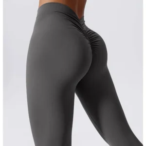 High-Waisted Seamless Peach Hip Leggings