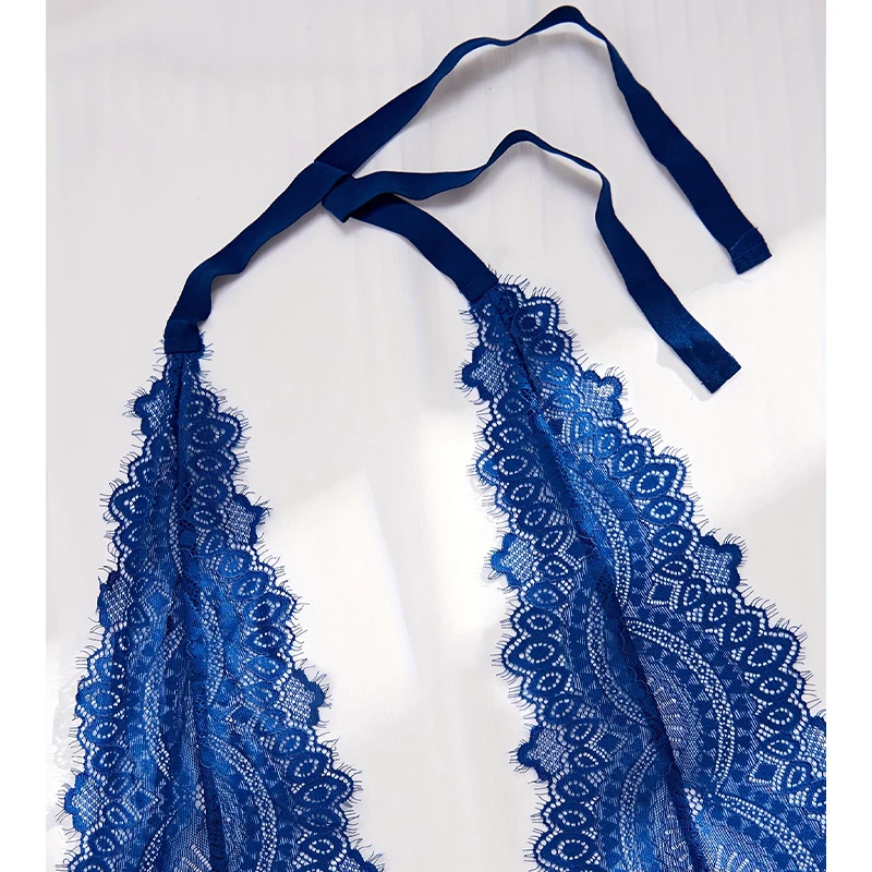 Sexy Lace Deep V Backless Bodysuit for Women - Image 3