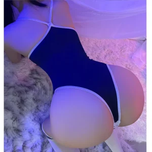 Backless Open Crotch Teddy Lingerie for Women