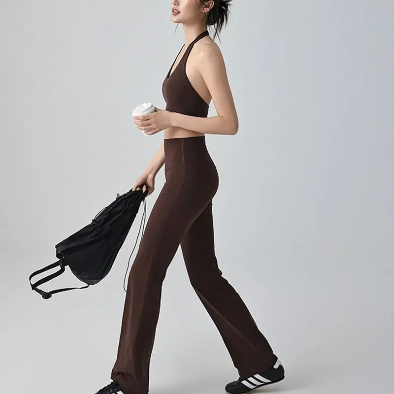 Backless Halter Neck Sports Bra – Naked Feel Fitness Crop Top - Image 6