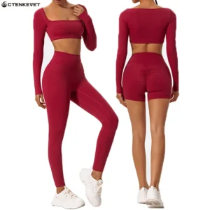 Long Sleeve Crop Top for Women – Sporty Yoga & Workout Activewear