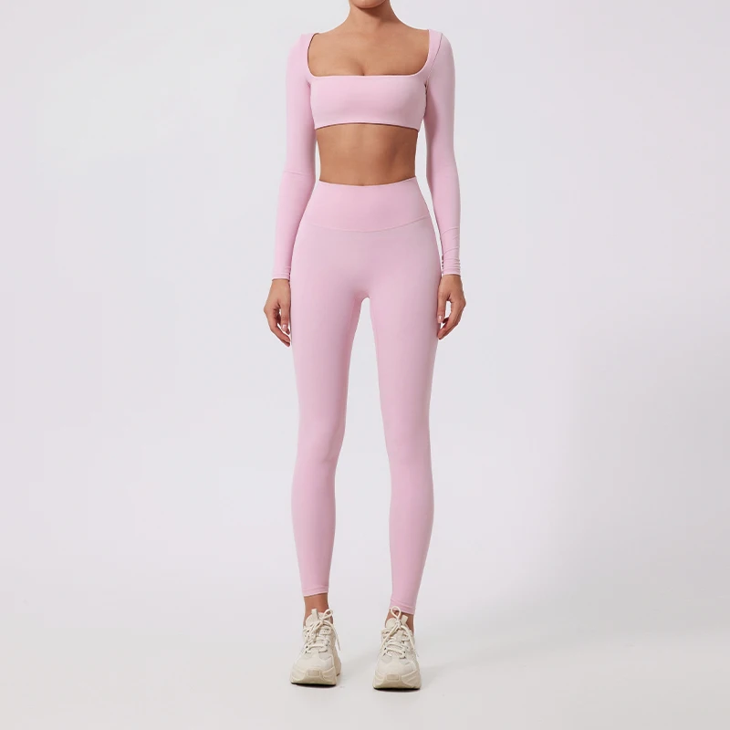 Long Sleeve Crop Top for Women – Sporty Yoga & Workout Activewear - Image 8