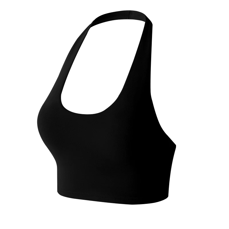 Backless Halter Neck Sports Bra – Naked Feel Fitness Crop Top - Image 9