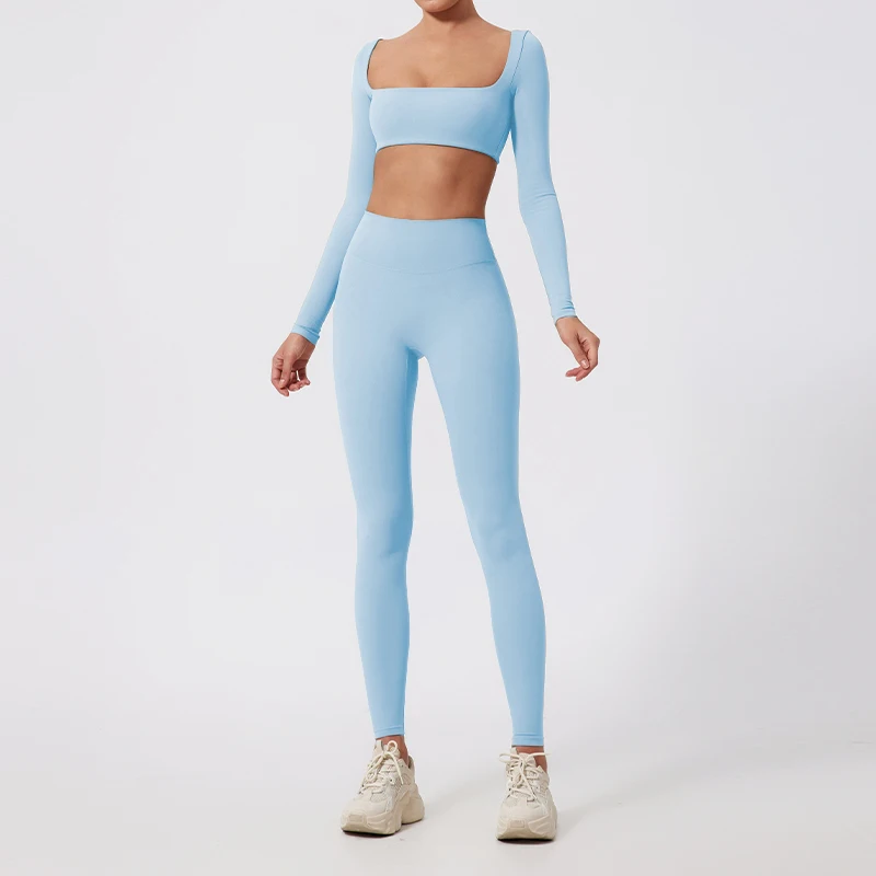 Long Sleeve Crop Top for Women – Sporty Yoga & Workout Activewear - Image 7
