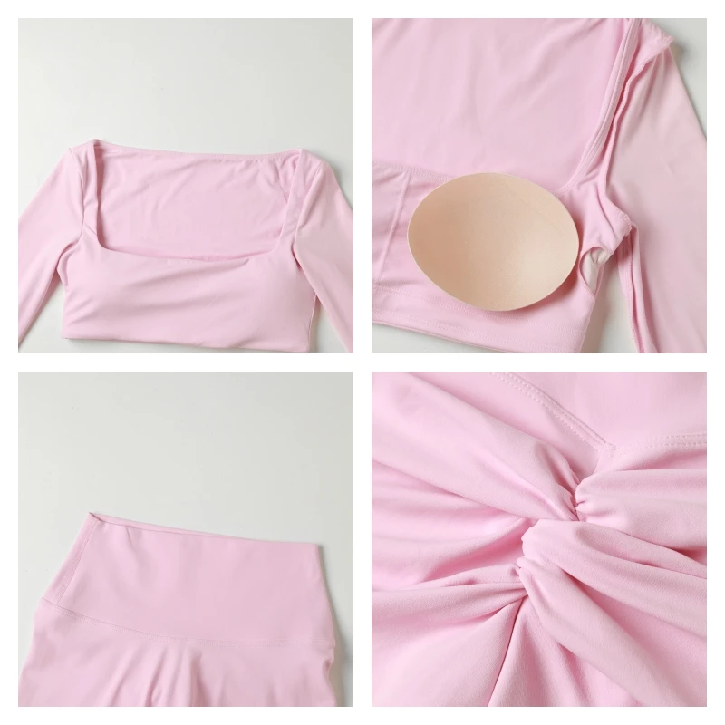 Long Sleeve Crop Top for Women – Sporty Yoga & Workout Activewear - Image 6